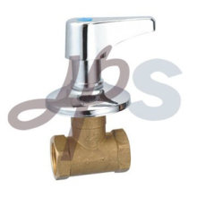 brass forged stop valve with zinc cross handle